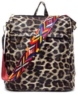 Fashion Convertible Backpack LHU436 LEOPARD